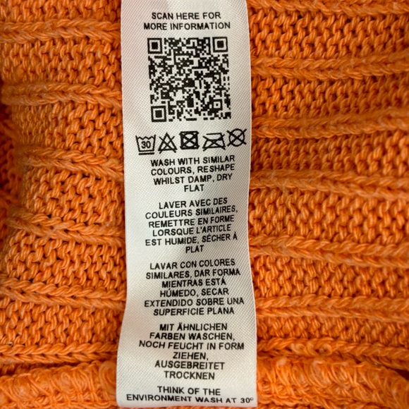 ASOS Orange Knit V-Neck Tank - Picture 4 of 4